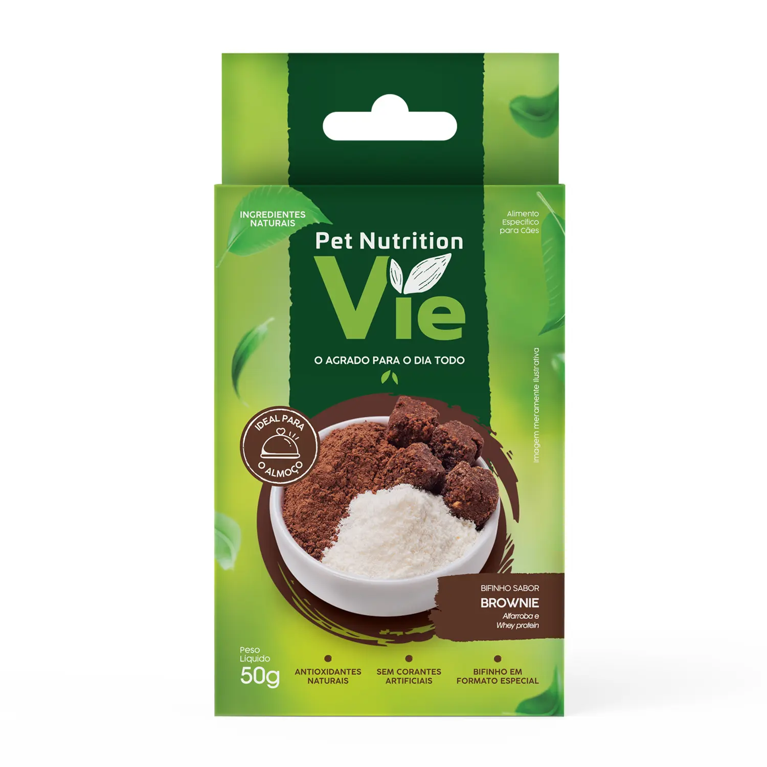 Petisco Pet Nutrition Vie para Cães Brownie com Alfarroba